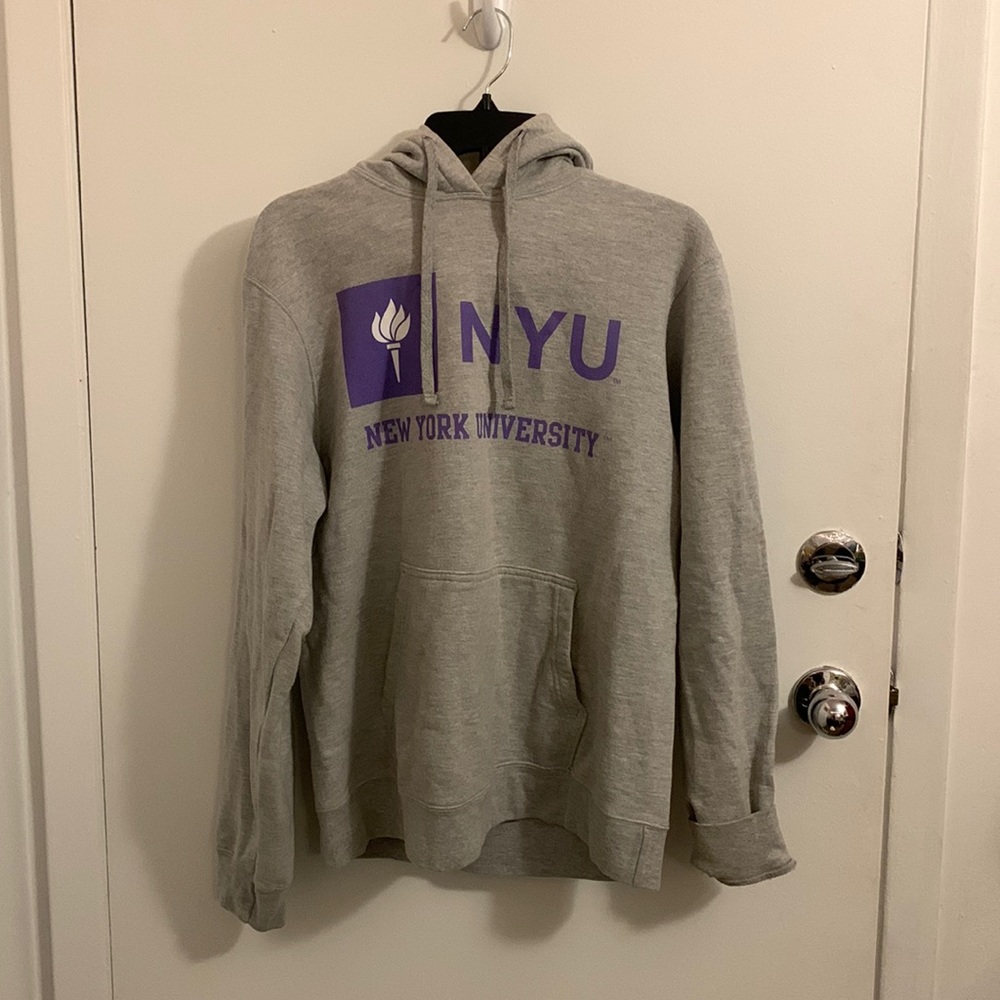 Gray NYU Hoodie